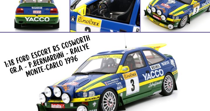 Ford Escort victorieuse au Rallye Monte-Carlo 1996